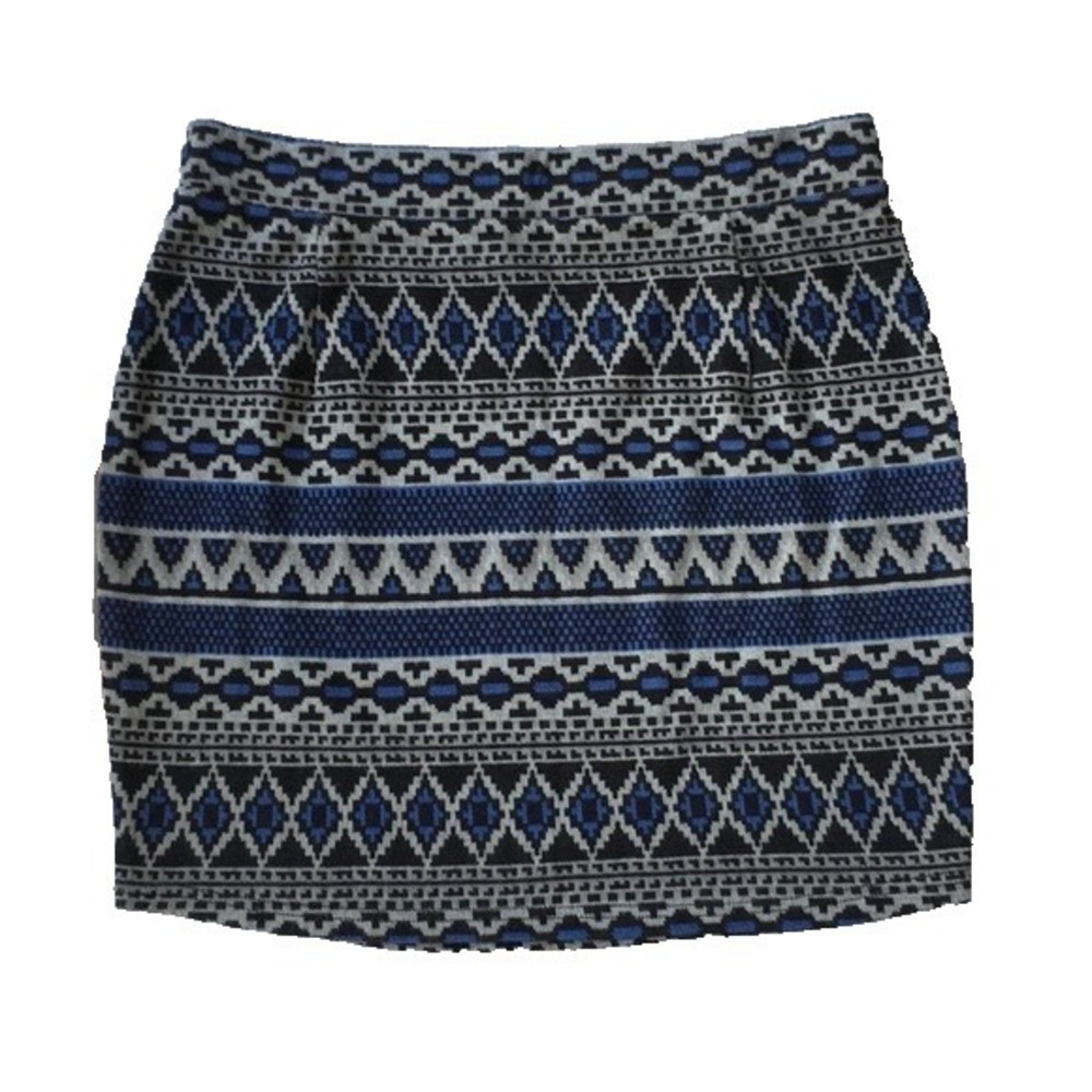 Y2K Mini Skirt Women M Indie Sleaze Mall Goth Edgy Boho Festival Blue Black Gray